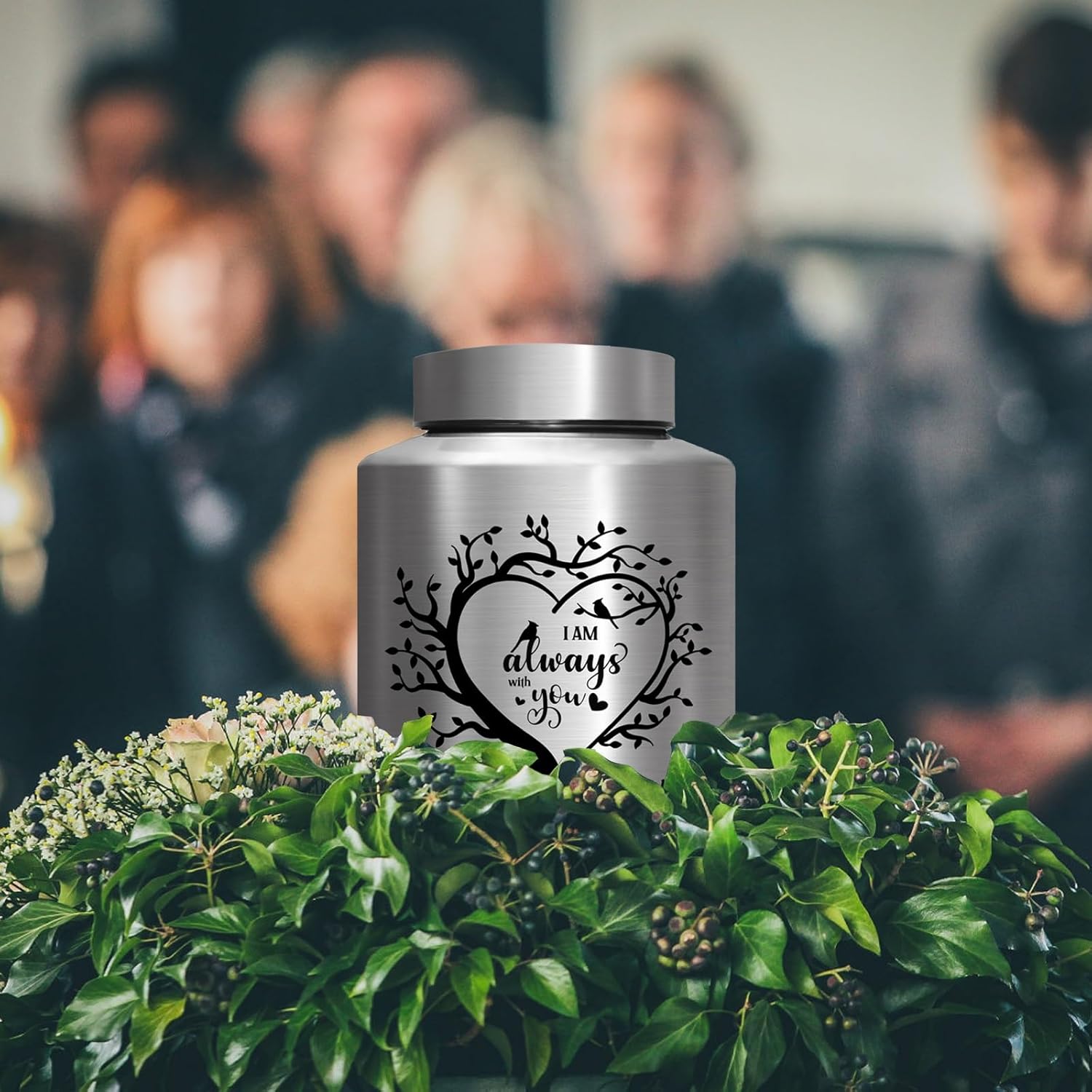 Cremation Urns for Adult Human Ashes - Decorative Memorial Urn for Dad Mom