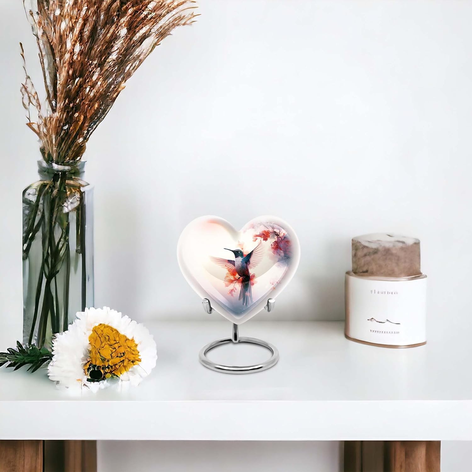 Humming Bird Urn Set of 4 - Gray Cremation Urns for Human and Pet Ashes