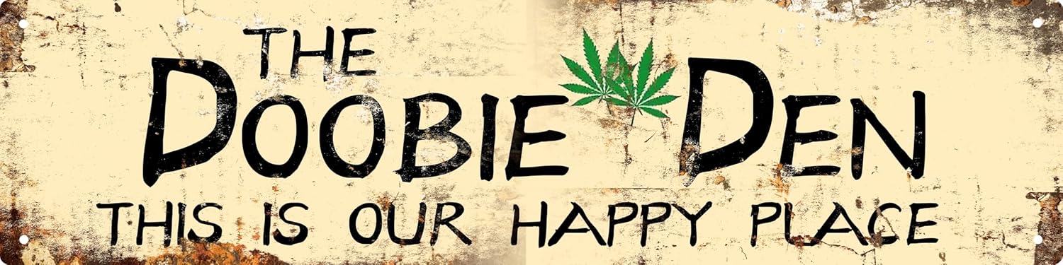 Vintage Tin Sign Retro Metal Decor Wall Art Plaque 16x4 In