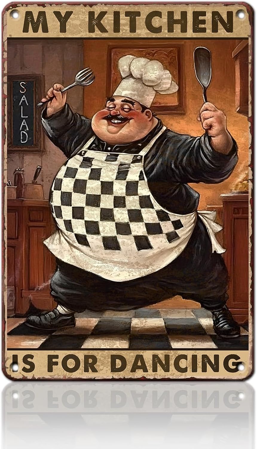 Retro Tin Sign for Home Kitchen Bar Coffee Shop Decor 8x12inch