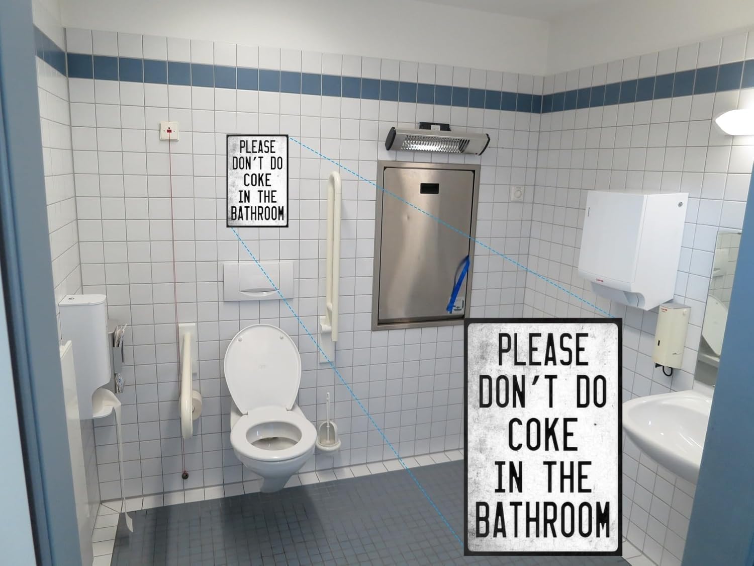 Funny Sarcastic Party Wall Art Decor Sign 8x12 Inch Metal Plaque