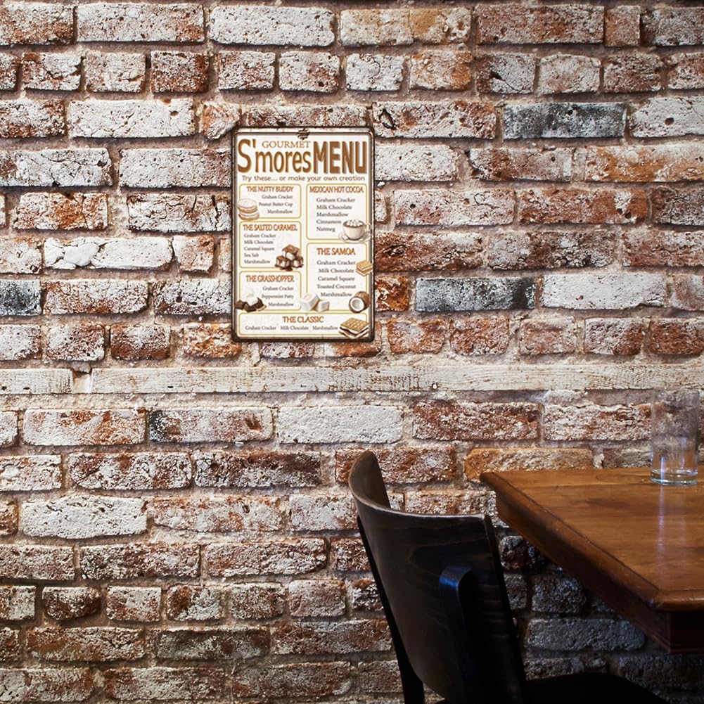 SUPERDANT Vintage SMore Dessert Tin Sign Decor