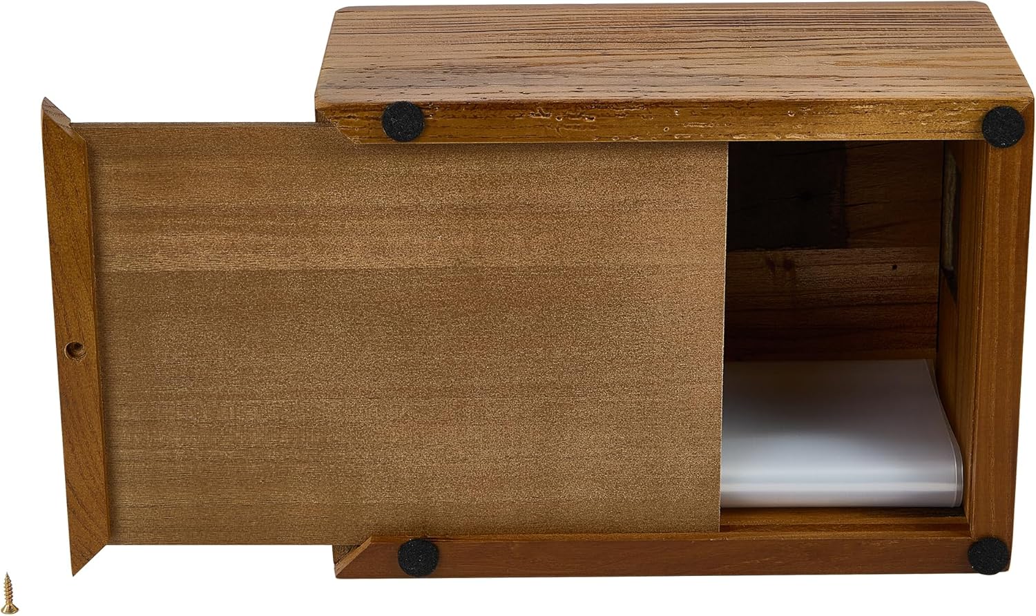 WEVOIRD Rustic Solid Barn Wood Urn Box for Human Ashes up to 240 lbs