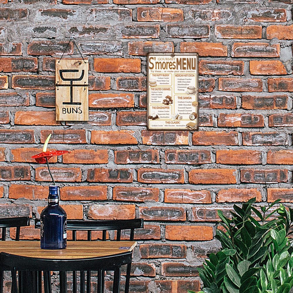 SUPERDANT Vintage SMore Dessert Tin Sign Decor