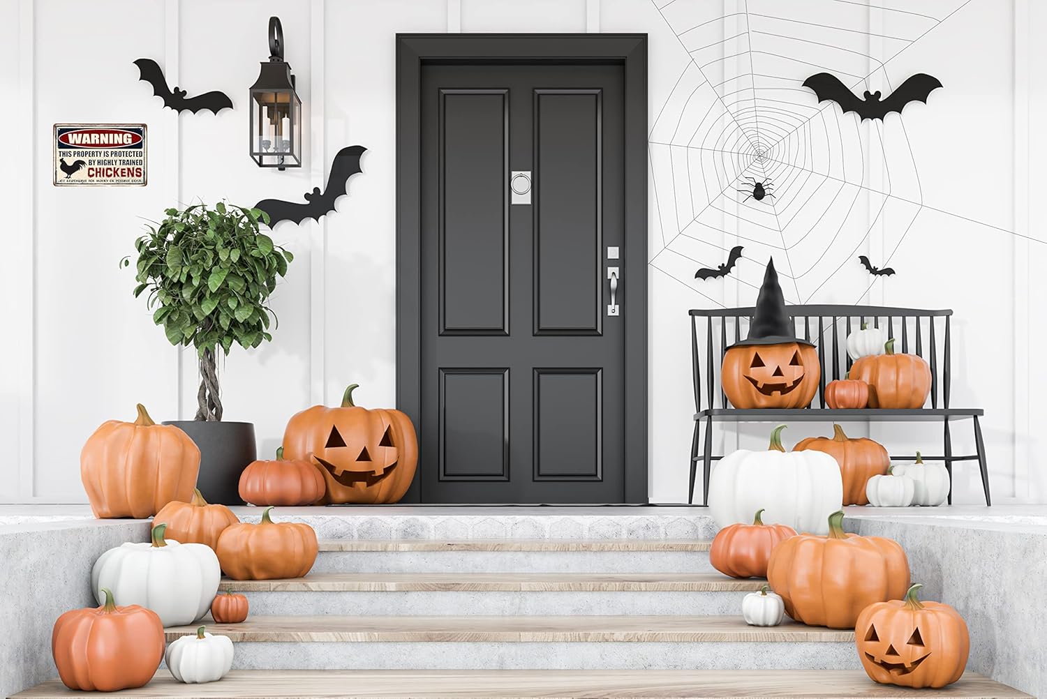 Funny Chickens Decor Vintage Metal Tin Sign 8x12 Inch