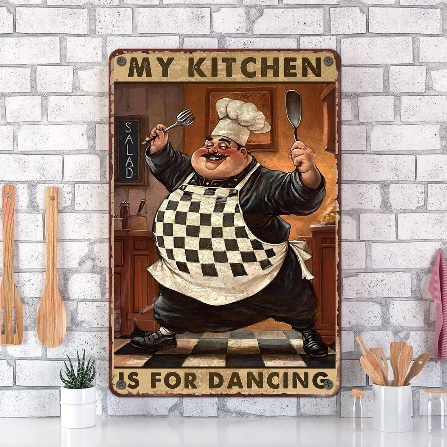 Retro Tin Sign for Home Kitchen Bar Coffee Shop Decor 8x12inch