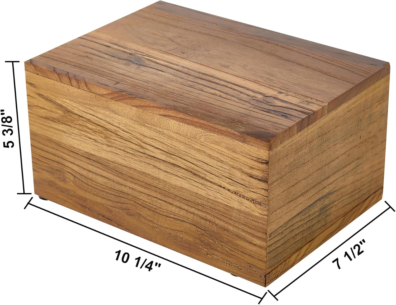 WEVOIRD Rustic Solid Barn Wood Urn Box for Human Ashes up to 240 lbs