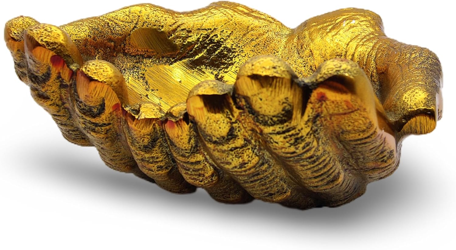 5MOONSUN5 White Gold Heart Keepsake Urn - Large Heart Cremation Urn with Hand Shape Stand