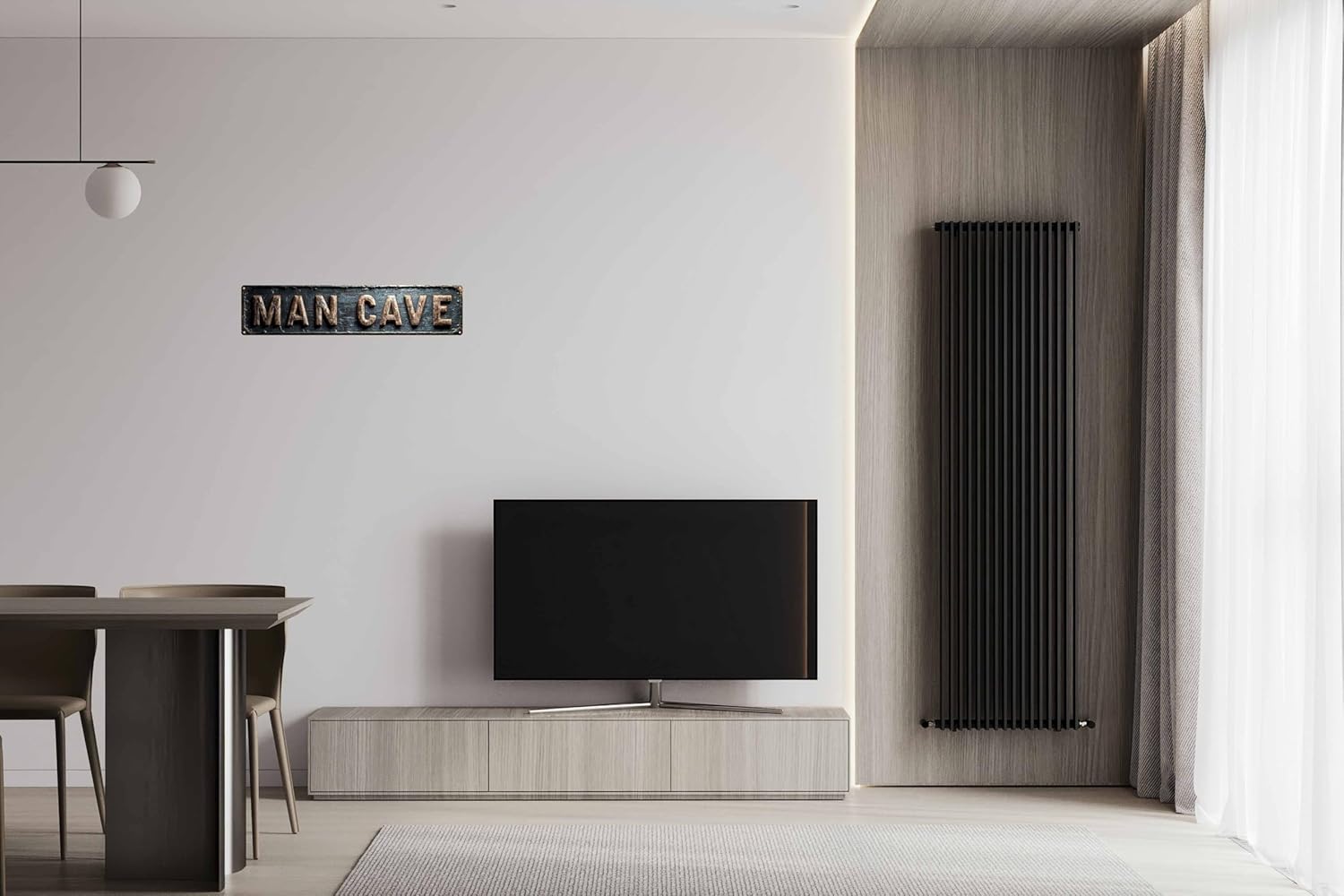 Vintage Tin Man Cave Sign Retro Metal Wall Decor 4x16 Inch