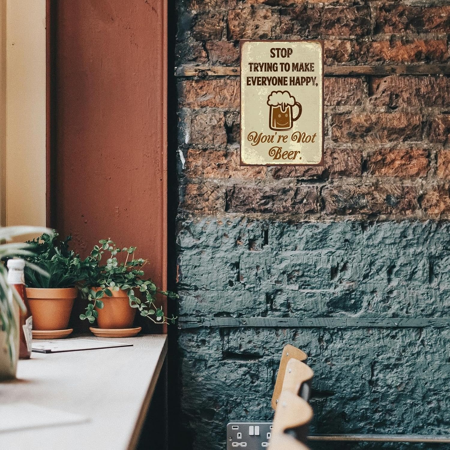 Beer Tin Sign Metal Poster Vintage Wall Decor 8x12 Inch