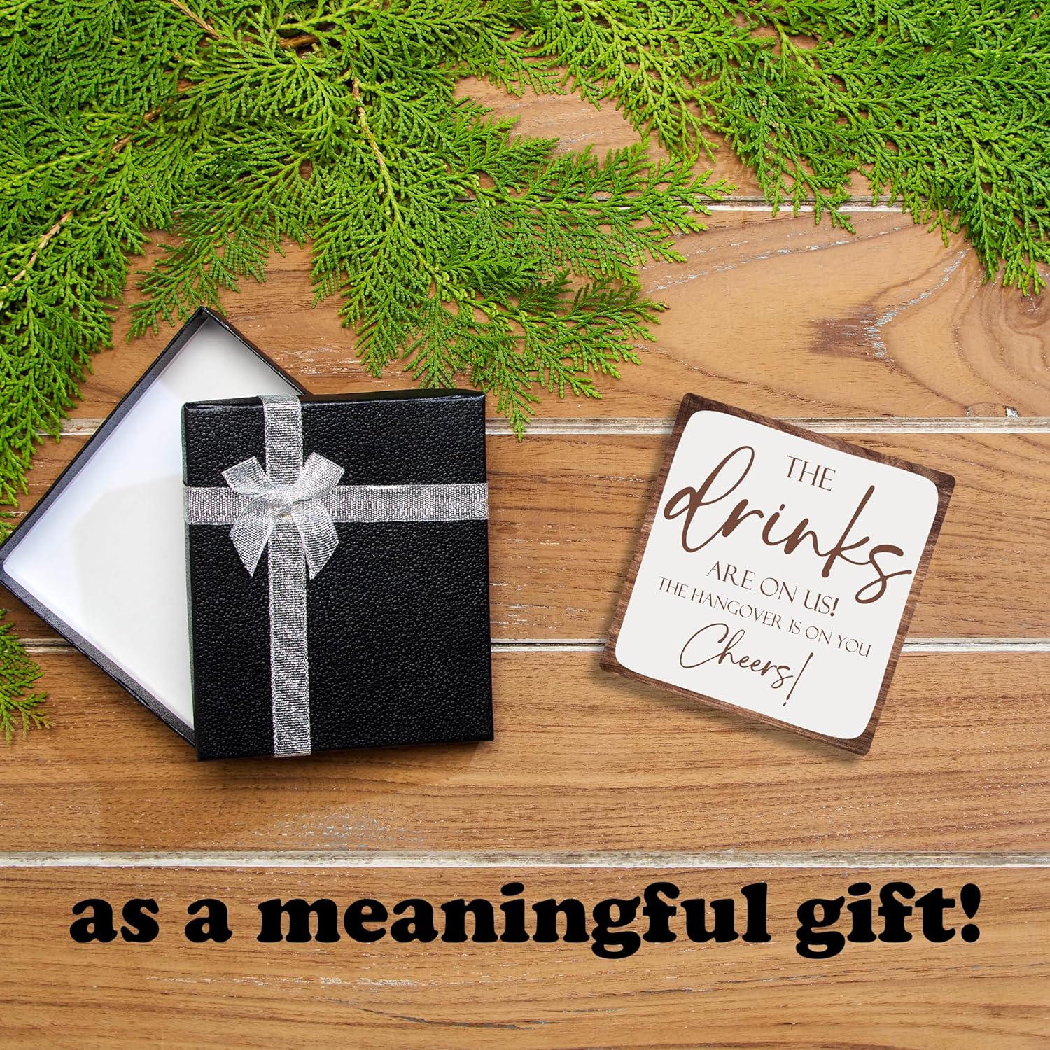 Bar Signs For Home Bar Decorations 5 Inch Wooden Plaque With Iron Support